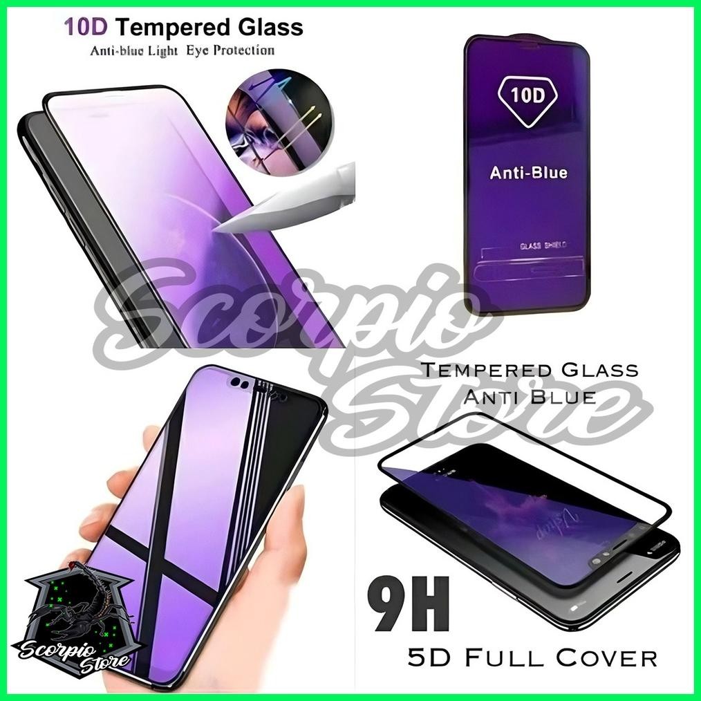 Um57 กระจกนิรภัย Super Blue Light Samsung J7 Plus J8 2018 Grand Prime G530 -Ss Hemat