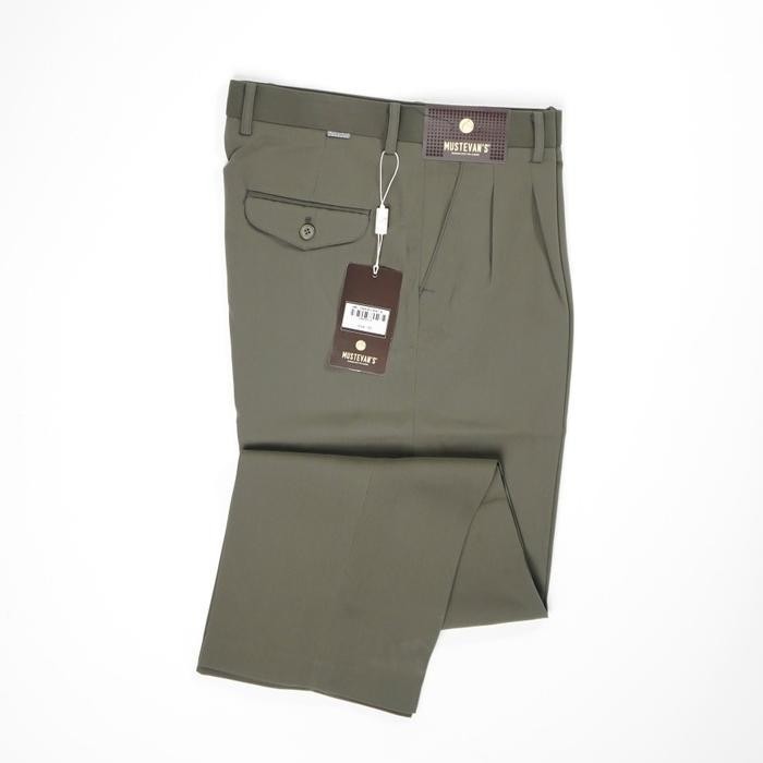 HIJAU Official Pants กางเกงทํางานความยาวปกติ Ploy Green Stripes Rt-4