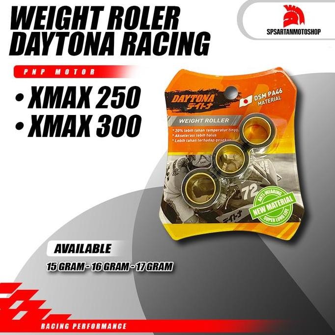 ลูกกลิ้ง Cvt Daytona Xmax 250 15 gr 16 gr 17 gr LIMITED