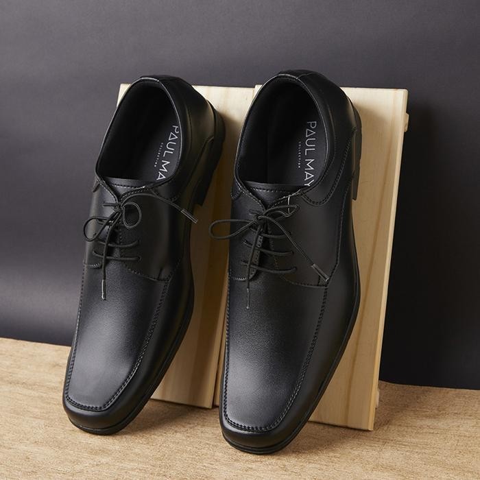 Paulmay รองเท้าทางการผู้ชาย Milan 73 รองเท้าทํางานยางสีดํา Fantofel