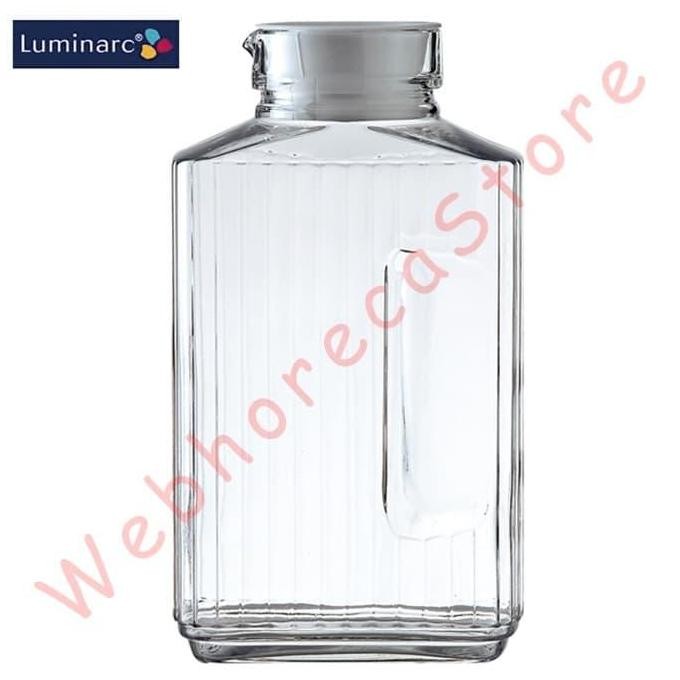 จัดส่งฟรี - Luminarc Quadro Pitcher เหยือกน้ํา 2 ลิตร / กาน้ําชาแก้ว 2000ml