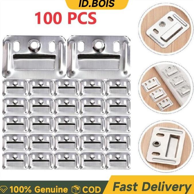 WPC WOODPANEL CLIP PACKAGE 35*45MM | 6 X 5/8" SCREWS คอนเทนติส 1 ชิ้น/100 ชิ้น | คลิป WPC | สนับสนุน