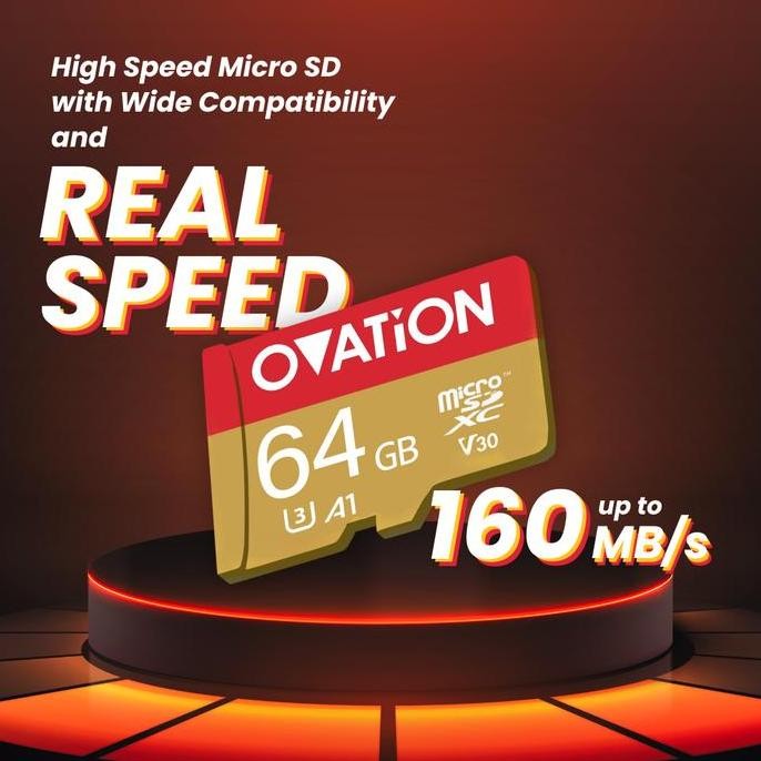 OVATION Micro SD 64GB / 128GB / 256GB Extreme Microsd U1 U3 A1 UHS-I UHS-III UHS I III การ์ดหน่วยควา