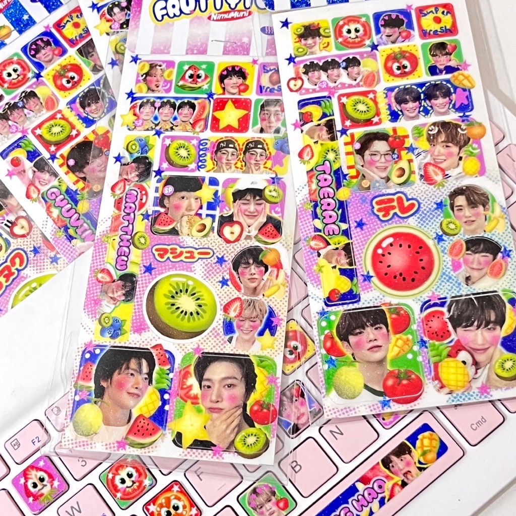 สติ๊กเกอร์คีย์บอร์ด ZEROBASEONE | FRUTYTUU สติ๊กเกอร์ ZB1| สติ๊กเกอร์คีย์บอร์ด ZEROBASEONE
