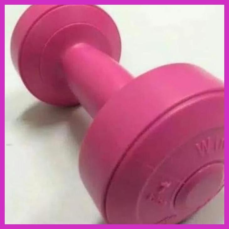 (SPORTS) WIN STAR พลาสติก DUMBLE BARBEL 2 กก. พร้อมชิป