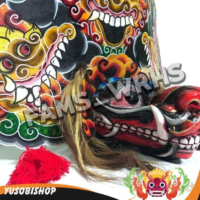 Barongan Telon Vip Size 22 Full Wood Barongan Caplokan Kayu