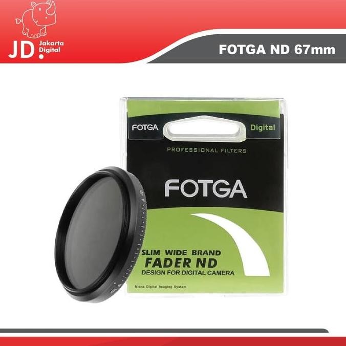 - ND ND2-ND400 ND 2-400 67 มม. FOTGA Slim Fader ตัวกรองแบบปรับได้ตัวแปร