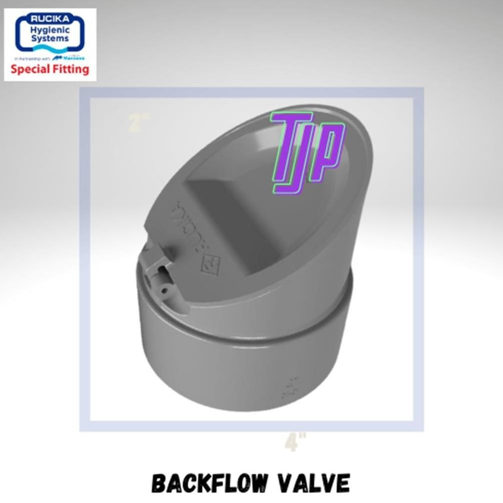 Azq-16 Backflow Valve Pvc Rucika 3" Azq-16
