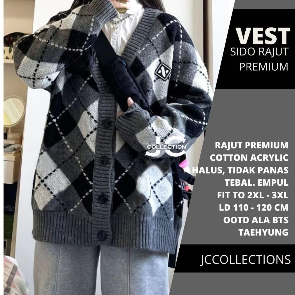 คาร์ดิแกน Taehyung Bts / คาร์ดิแกนถัก Oversize Sido Mocca Taehyung -