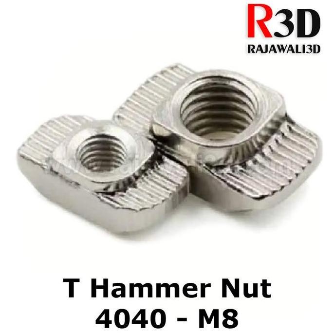 Up T Nut M8 Tee Nut T Hammer Nut 40-M8 Drop In Aluminium Profile 4040