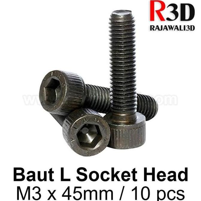 Up Bolt L Screw Socket Cap M3 X 45 มม. 10 ชิ้น
