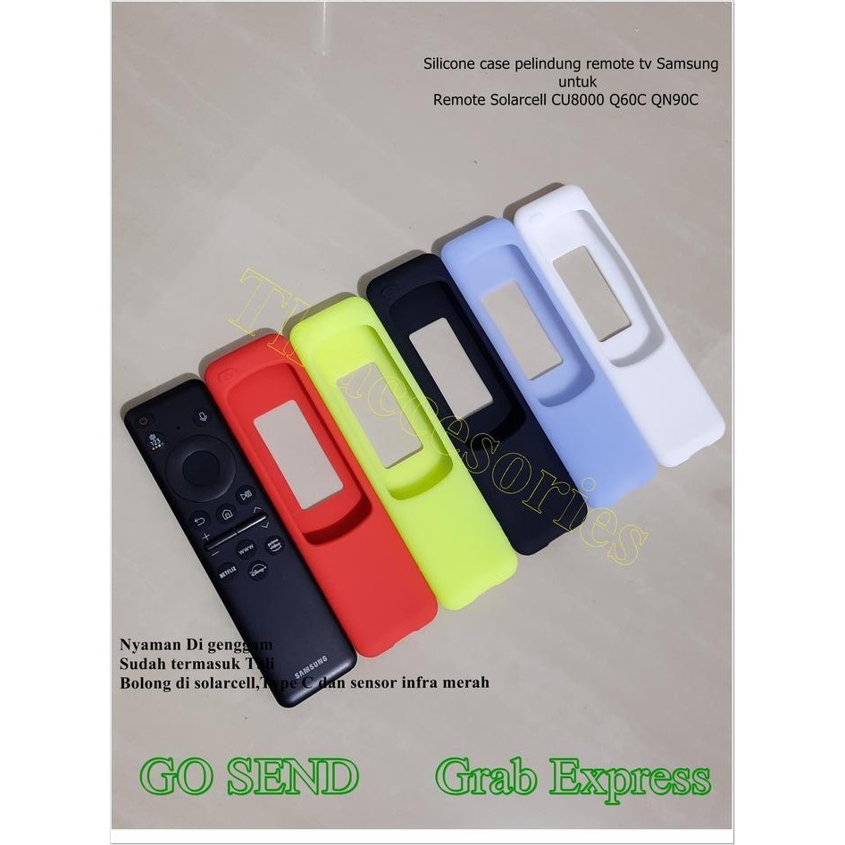 Samsung Solarcell Cu8000 ใหม่ 2023 Tv Remote Protector เคสซิลิโคน
