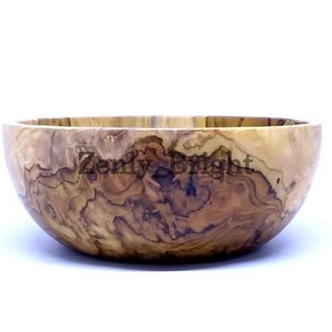 ชามเสิร์ฟไม้สัก D19゚