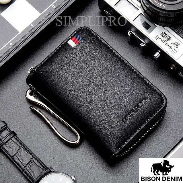 Bison K9 Exclusive Genuine Leather Car Motorcycle STNK & Key Wallet