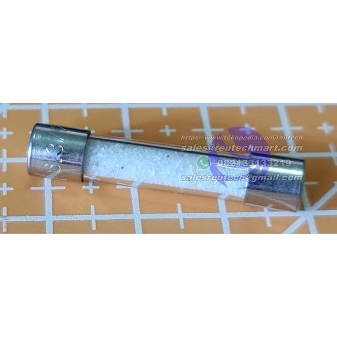 ฟิวส์แก้ว 6X32Mm 6.3A 250V Time Lag T6.3A Made In Germany Sand Filled