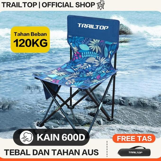 มีจําหน่าย เก้าอี้พับ TrailTop แบบพกพา ม้านั่งอเนกประสงค์ แคมป์ปิ้งกลางแจ้ง