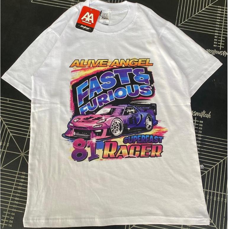 เสื้อยืด Vintage Distro / เสื้อยืดผู้ชายและผู้หญิง / คลาสสิก / ย้อนยุค / Street Bike Racer / Fast An