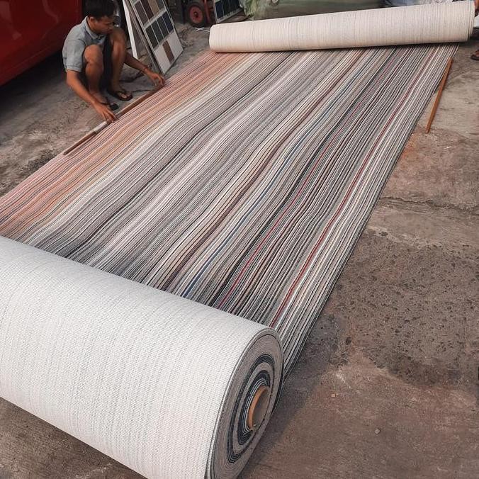 - RAINBOW CARPET 2m WIDE OFFICE CARPET STRIPED CARPET LOOP PILE CARPET