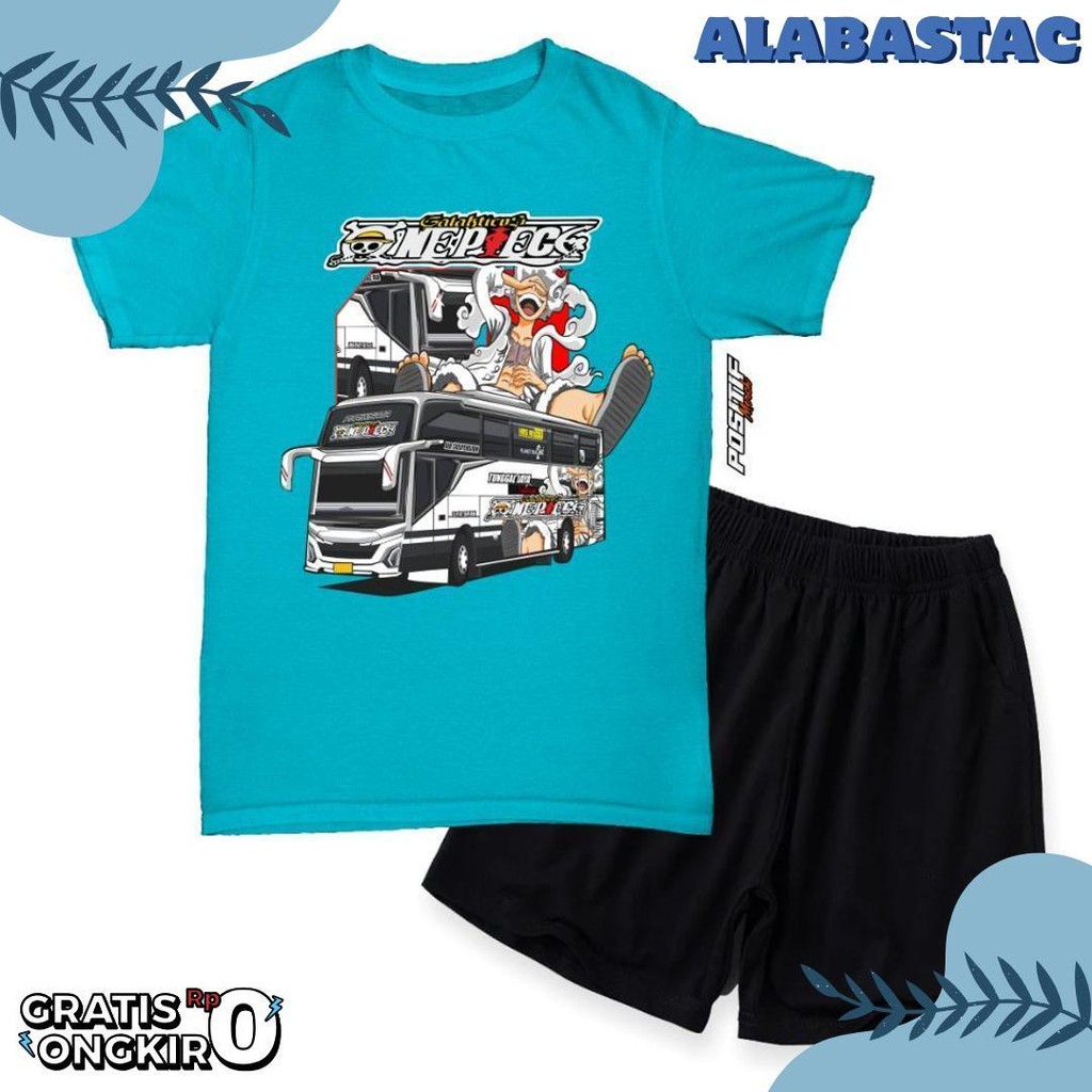 One Piece Galacticos Tunggal Jaya Bus Kids T-Shirt Set Positive Bus Merch สูงสุด 70%