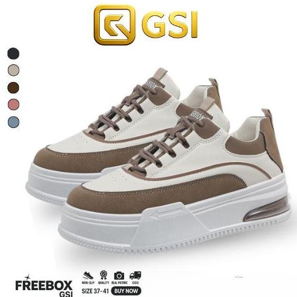 VS GSI Rossy นําเข้ารองเท้าผ้าใบผู้หญิง Jeno ยางสีชมพู 1325 Casual Work สบายสไตล์ Anti-Slip หนังสังเ