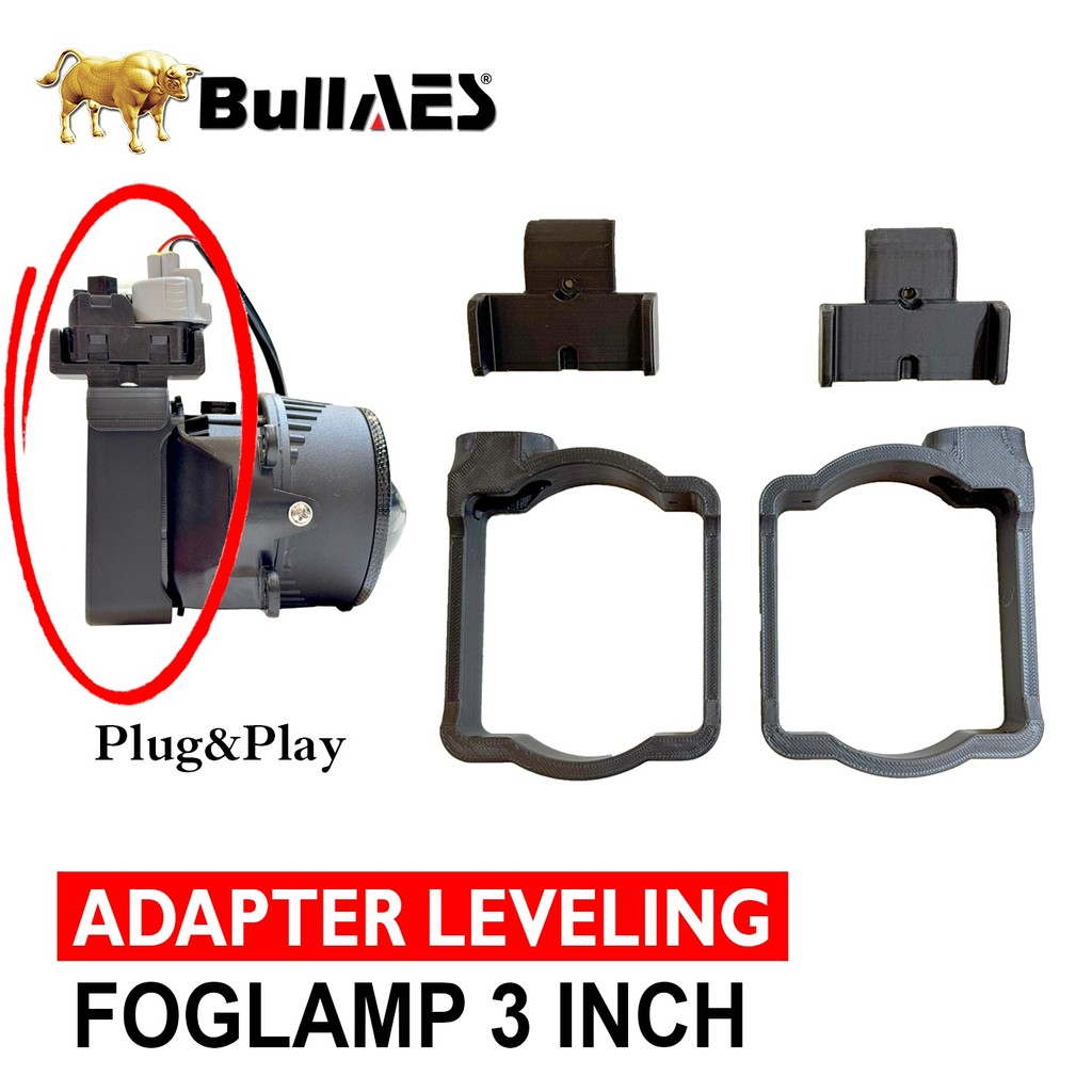 3 นิ้วไฟฟ้า Bullaes Universal Foglamp Leveling Adapter สําหรับ Toyota Honda