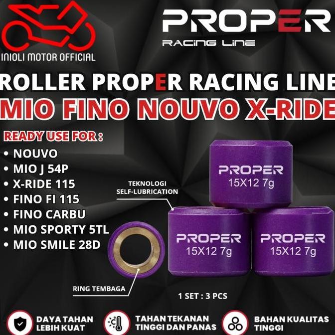 ROLLER PROPER RACING LINE MIO SPORTY SMILE MIO J NOUVO FINO FI 115 GT 115 XRIDE X-RIDE 115 MIO FINO 