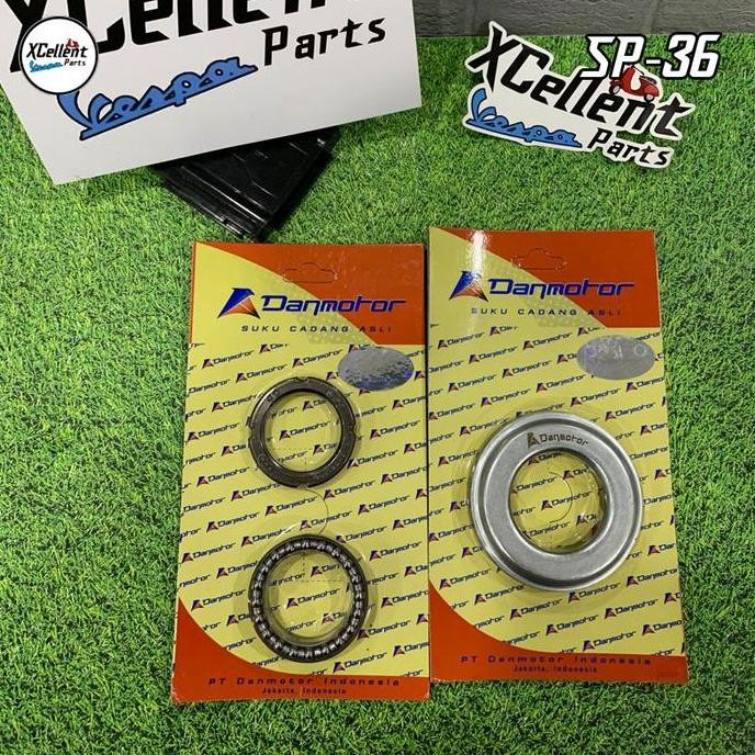 จัดส่งฟรี - คอพวงมาลัยบนและล่างสําหรับ Danmotor Vespa Sprint Primavera GTS S LX