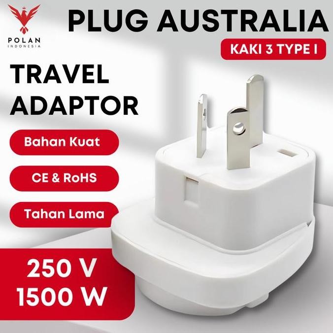 OVER PLUG ADAPTER EU TO AU 2 ขาถึง 3 ขา EUROPE TO AUSTRALIA จีน
