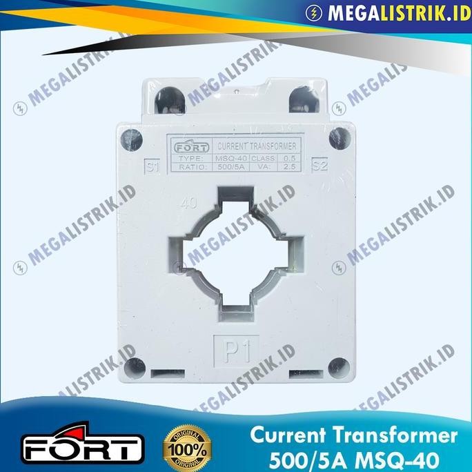 Fort Current Transformer 500/5A MSQ-40 / CT แผงมิเตอร์ 500A / 500 Ampere MSQ40