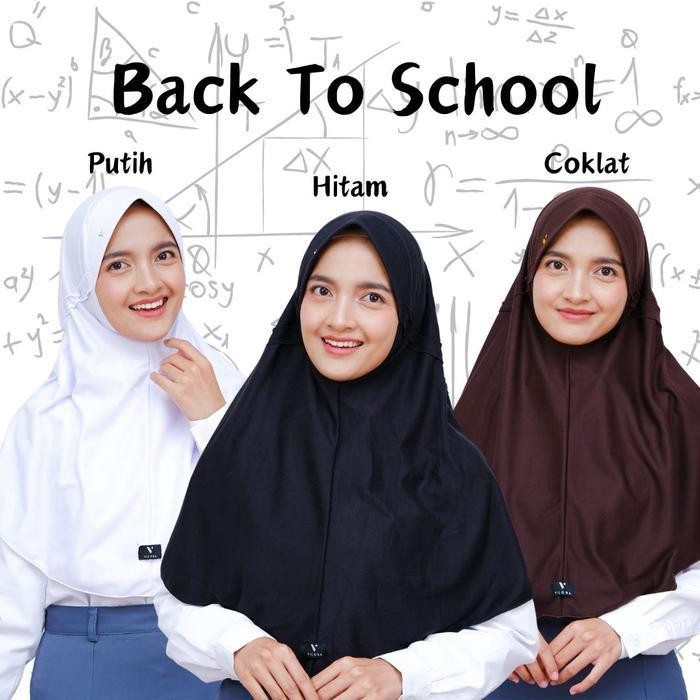 RHS Vilora Go To School Instant Drawstring School Hijab