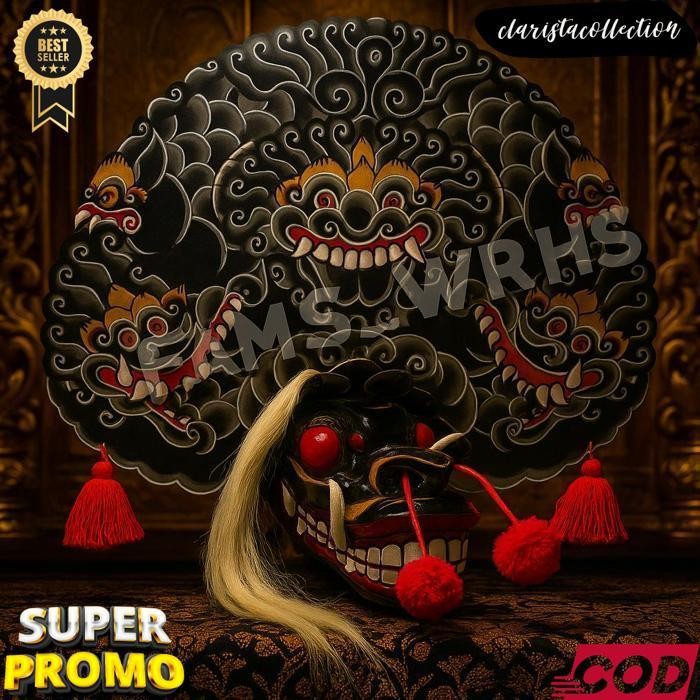 Barongan Telon Vip Size 22 Full Wood Barongan Caplokan Kayu