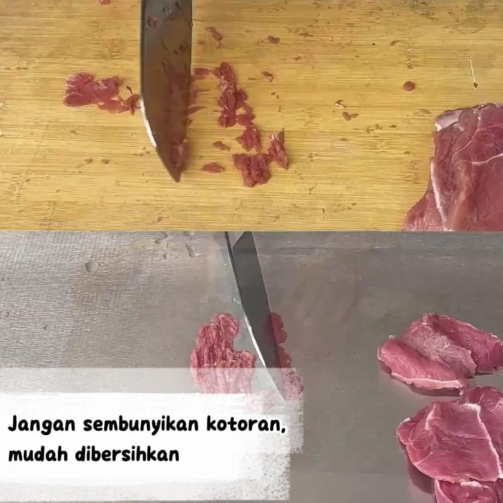 เขียงสแตนเลส 316 เขียงที่ถูกสุขลักษณะป้องกันสนิมป้องกันแบคทีเรียและป้องกันเชื้อราเขียงเขียงสแตนเลส 3