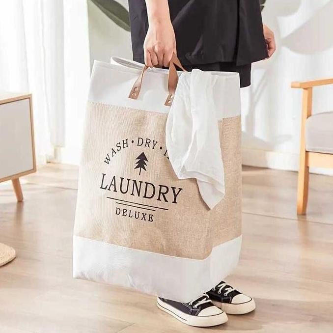 DIRTY CLOTHES BASKET AESTHETIC LAUNDRY BAG คือ