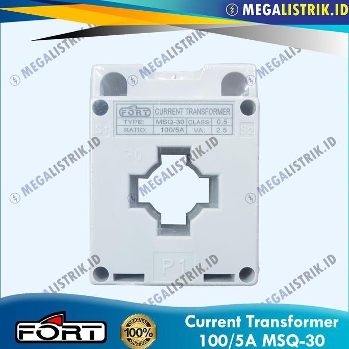 Fort Current Transformer 100/5A MSQ-30 / CT แผงมิเตอร์ 100A / 100 Ampere MSQ30