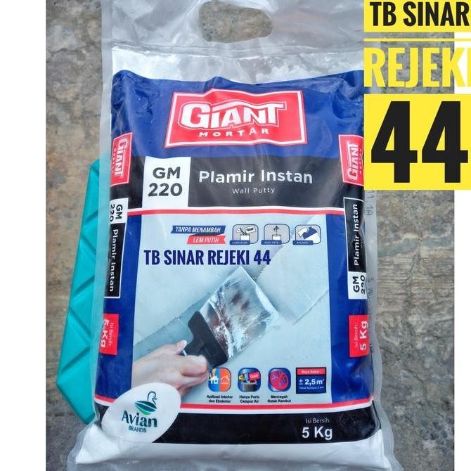 5 Kg Giant Mortar Gm 220 ผงฉาบทันที Wall Putty Wall Putty