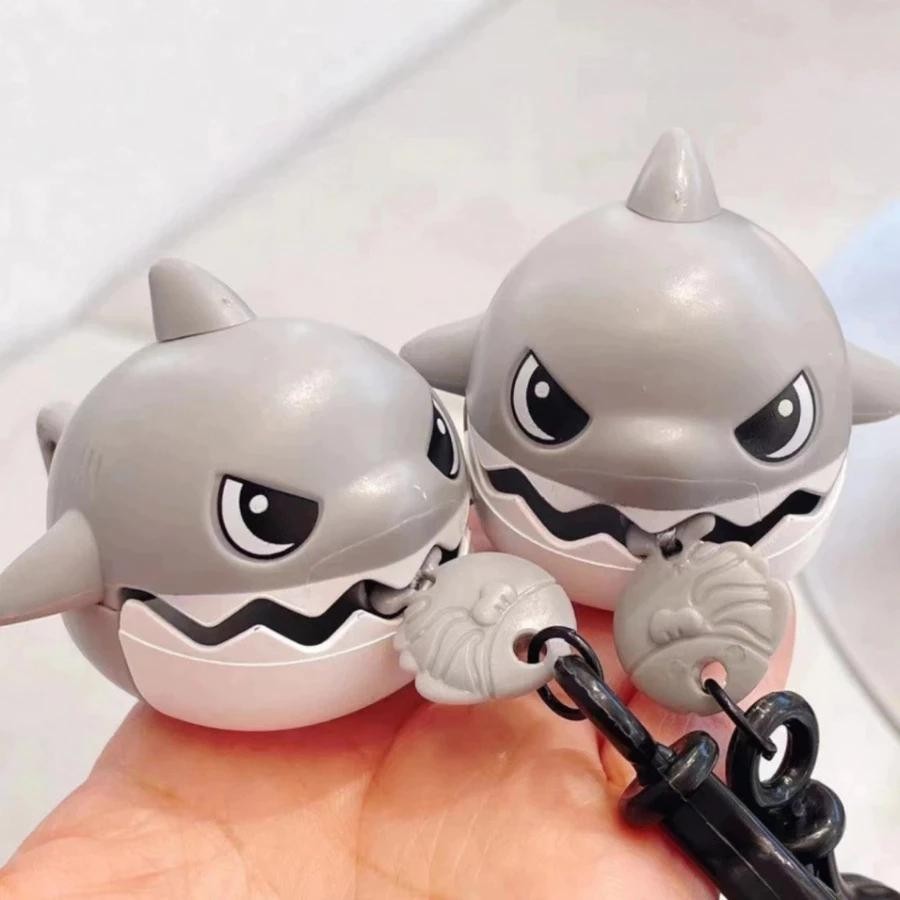 GANTUNGAN [Warungmains] [Kc24] Sharky Cute Shark Keychain Viral Toy