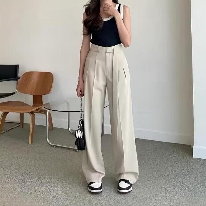 KATUN GS Starla.Fashion - กางเกง BOBI กางเกงขายาวผู้หญิง Obi กางเกงกางเกงเอวสูงกางเกงหลวม Anti-Wrink