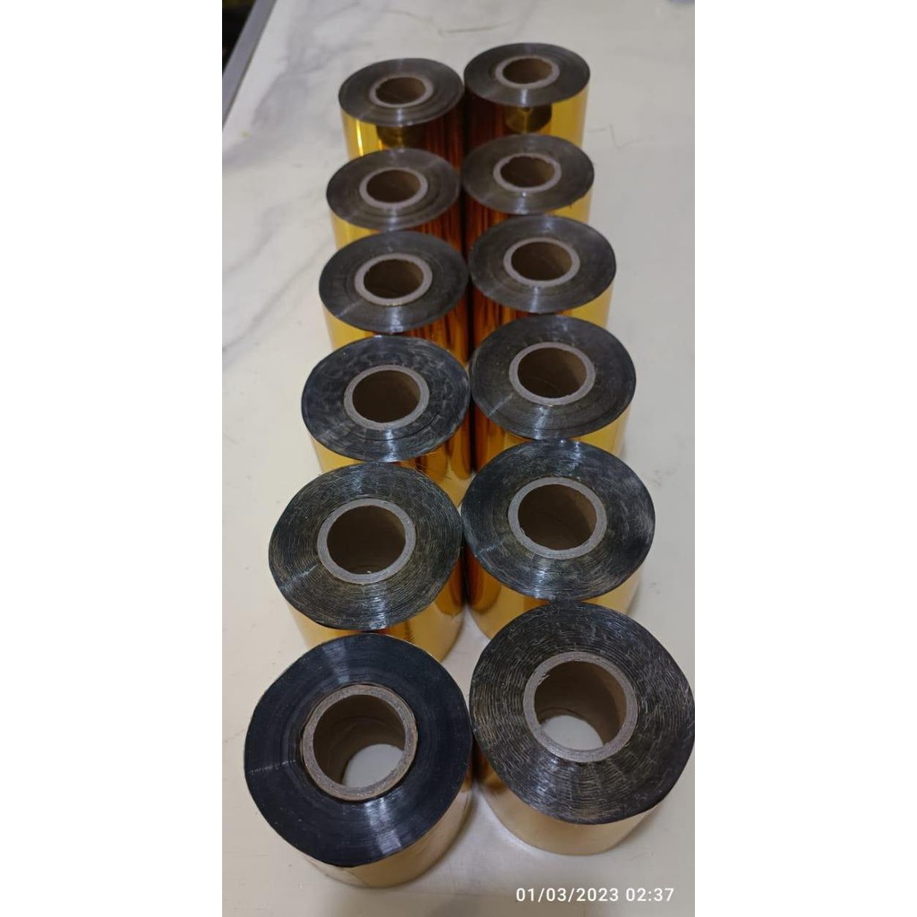 Hot Stamping ฟอยล์กว้าง 5 ซม. X ยาว 120M