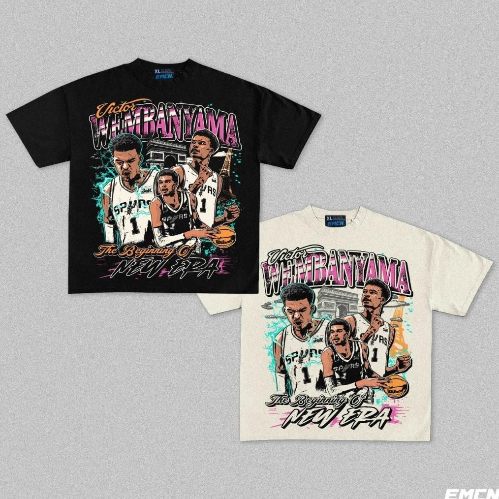 Kaos Emcn เสื้อยืดโอเวอร์ไซส์ Wemby Rookie Year