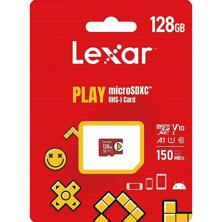 - Lexar Play Micro SD / MicroSD Card 128Gb 150MBps