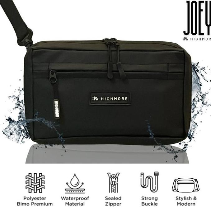 New Highmore JOEY Mens Waterproof Sling Bag - Simple & Minimalist Premium Mens Sling Bag