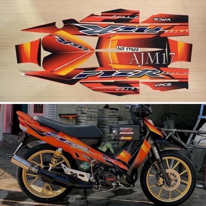 F1ZR 2003 สติ๊กเกอร์แถบสีดําสีส้ม