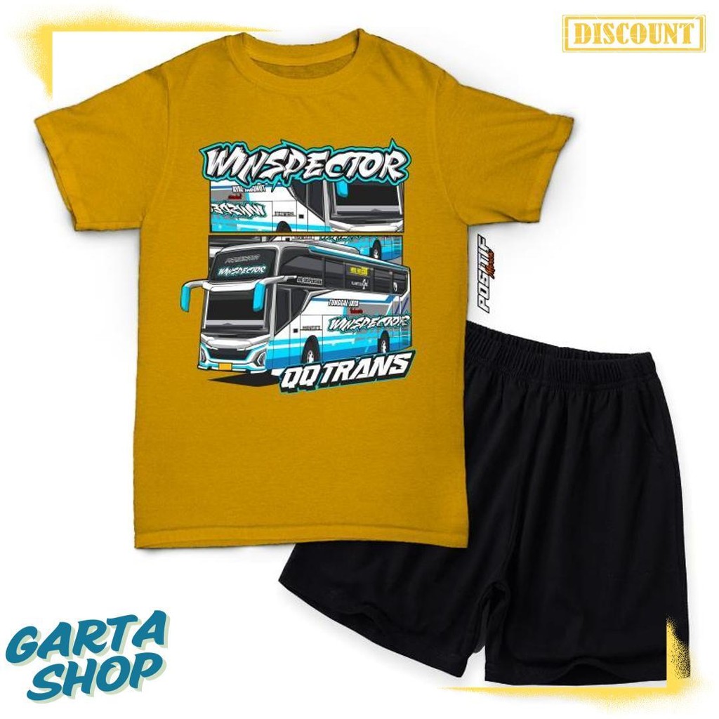 สินค้าบวก | Winspector Basuri Bus Kids T-Shirt Set สูงสุด 70%