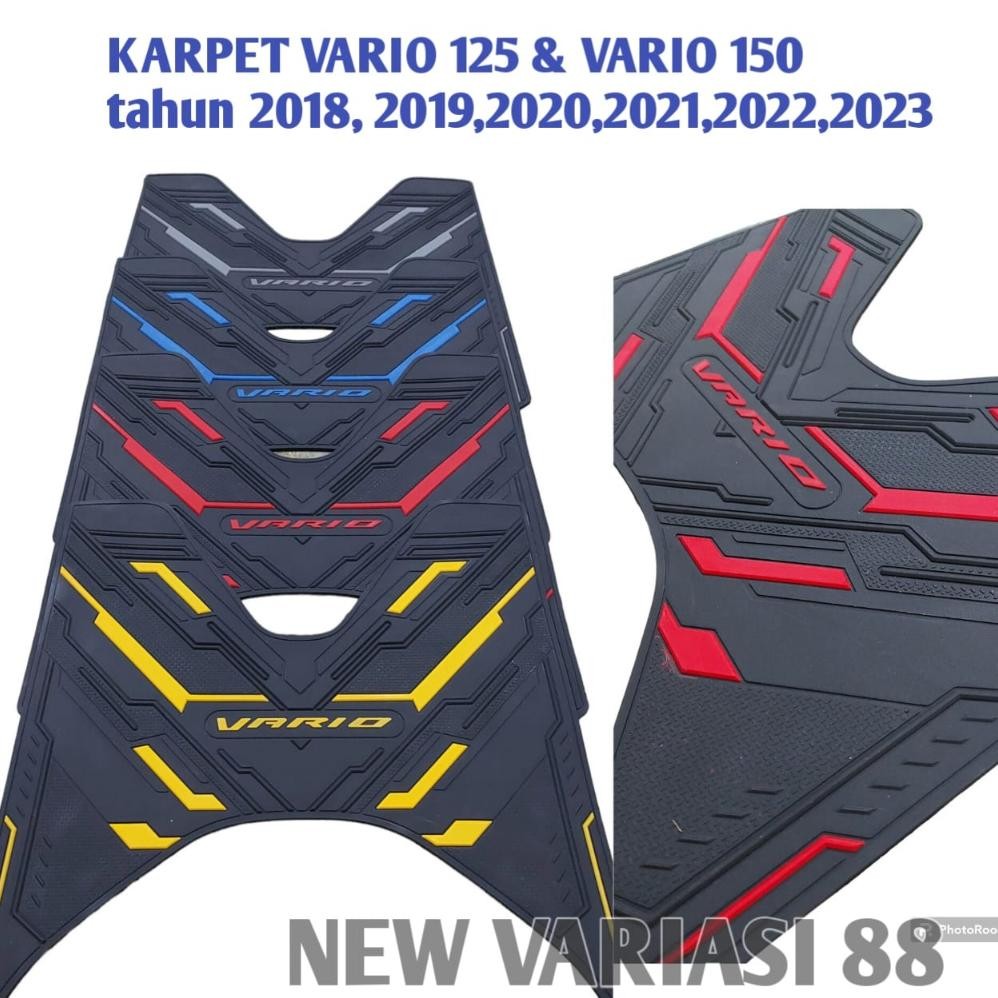 DY99 - MOTORCYCLE FOOT REST CARPET VARIO 125 150 ปีใหม่ 2018 - 2023 PREMIUM THICK RUBBER ANTI-SLIP F