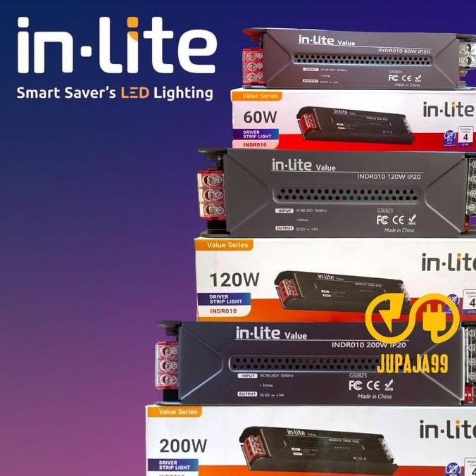 INLITE TRAFO 60W 120W 200W พาวเวอร์ซัพพลาย ADAPTER LED STRIP INDR010 12V