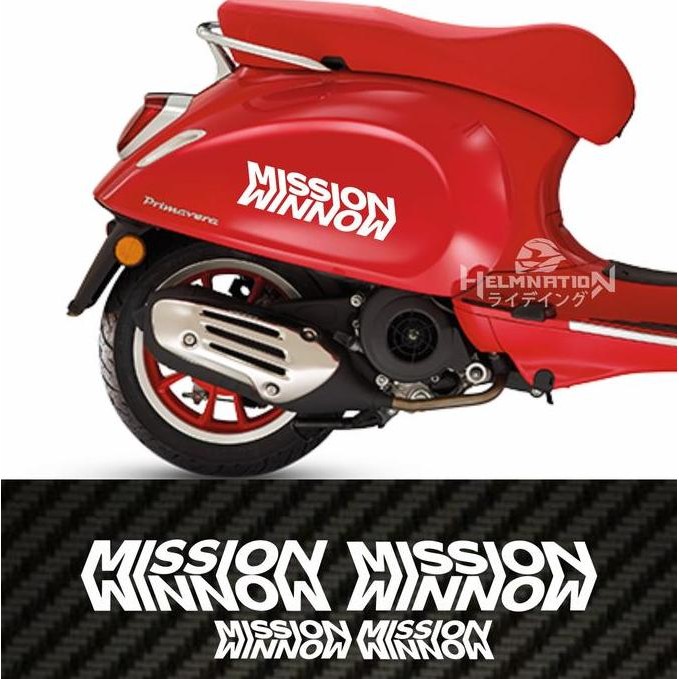 DF186>> สติ๊กเกอร์แพ็ค Mission Winnow 4 ชิ้น Vespa Scoopy Vario NMAX