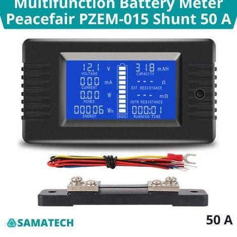 ใหม่ Peacefair PZEM-015 Power Volt Ampere Meter Digital Shunt 50A 50 A