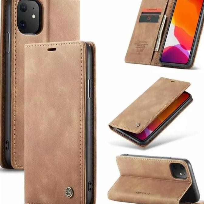 DA16 }} เคส iphone 11 6.1 นิ้วของแท้ CASEME FLIP CASE LEATHER WALLET