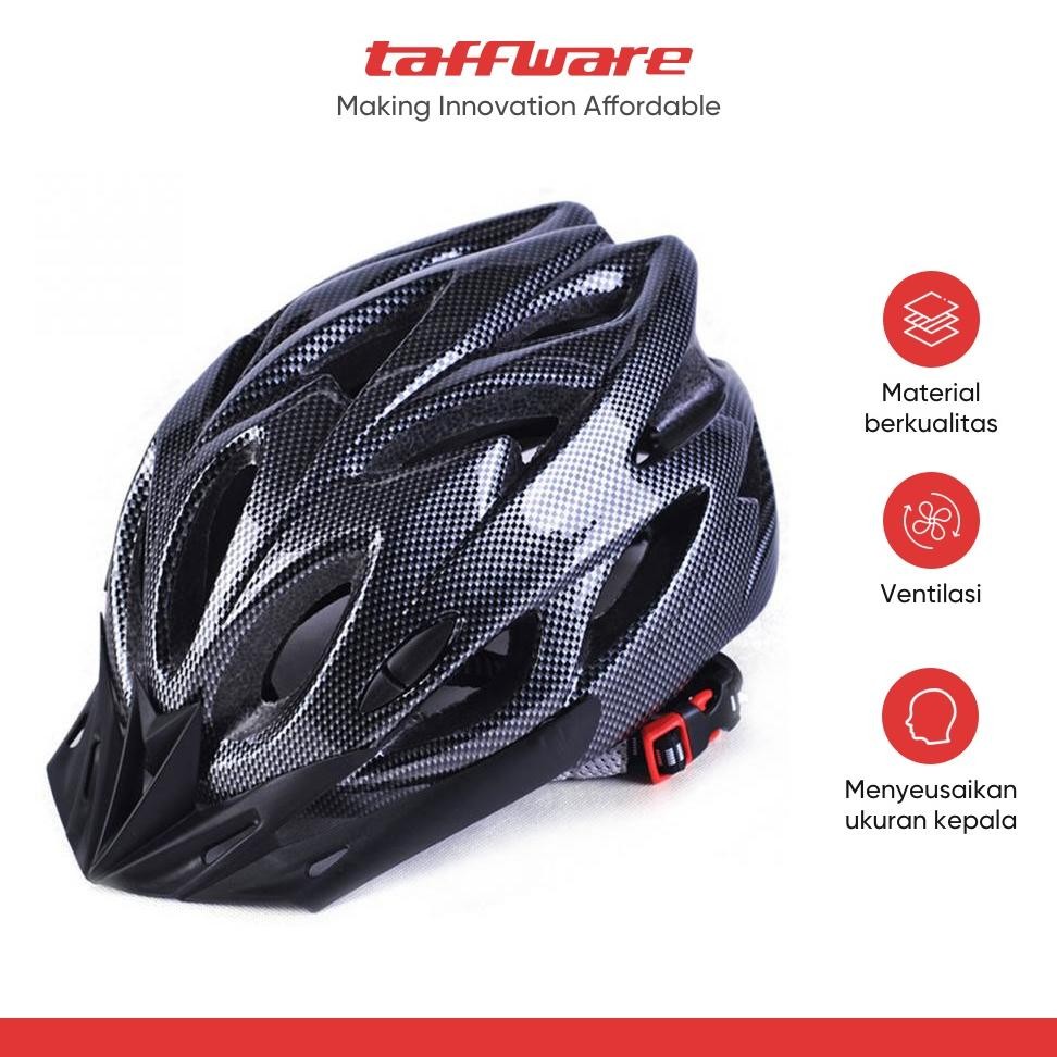 หมวกกันน็อคจักรยานเสือหมอบ Taffisport Eps Foam Pvc Shell