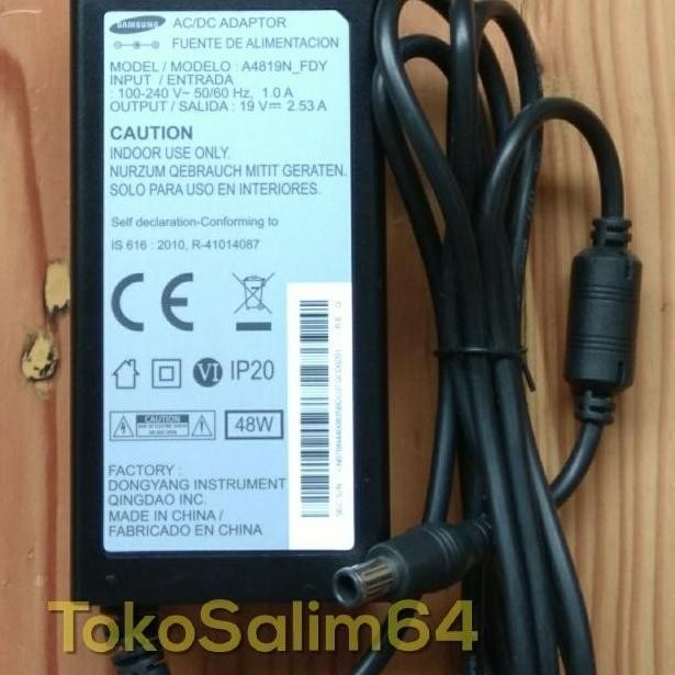 SAMSUNG 19V 2.53A NEEDLE ADAPTER ดั้งเดิม